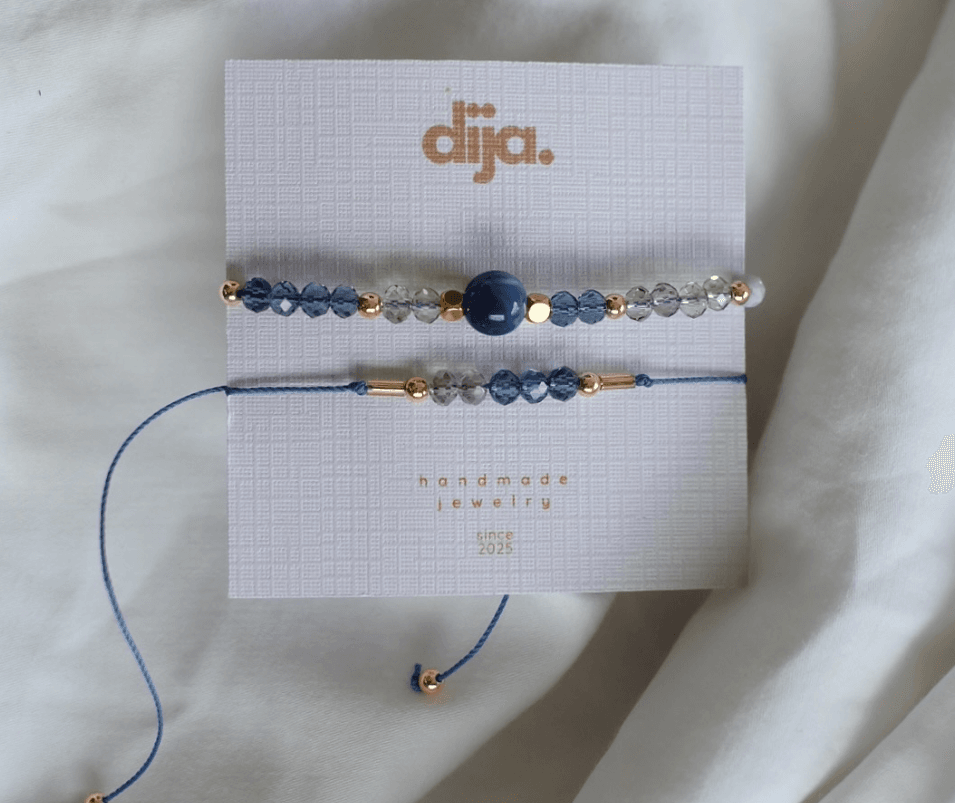 Blue Jeans Series With premium bracelet cord and beads