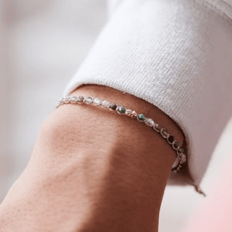 Indian Agate in simple bracelet